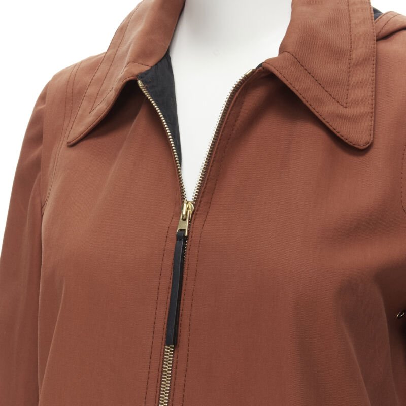 Marni Red Cotton Hooded Overcoat - Detail 2