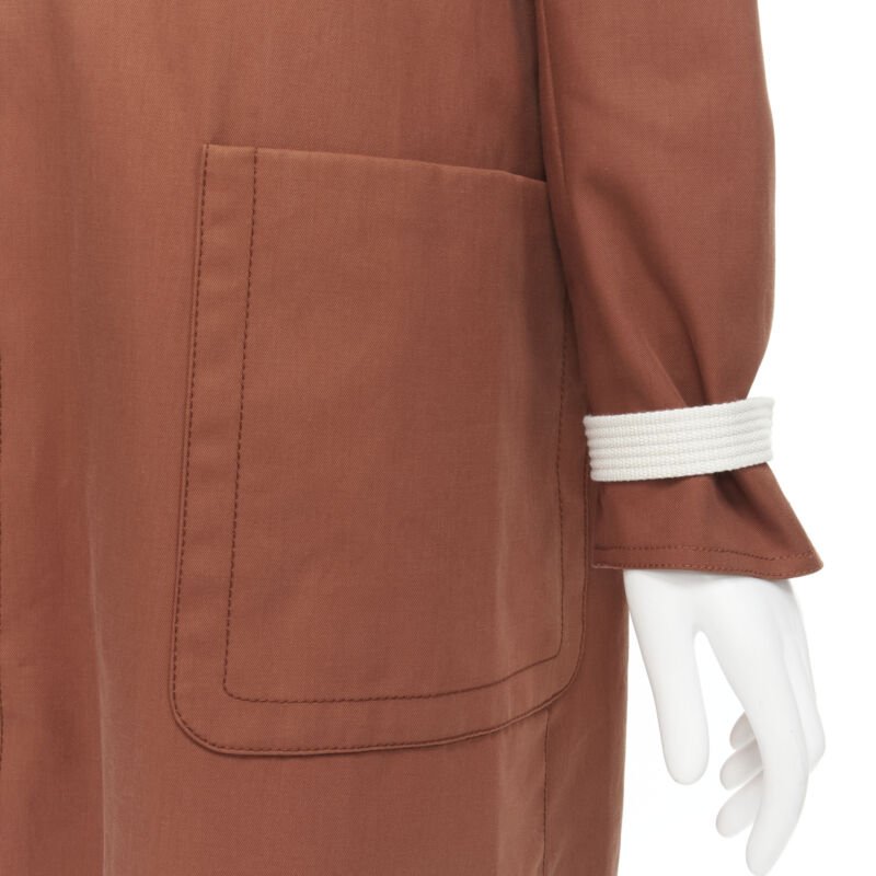 Marni Red Cotton Hooded Overcoat - Image 12