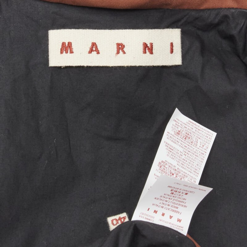 Marni Red Cotton Hooded Overcoat - Image 13