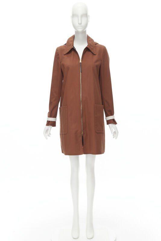 Marni Red Cotton Hooded Overcoat - Image 14