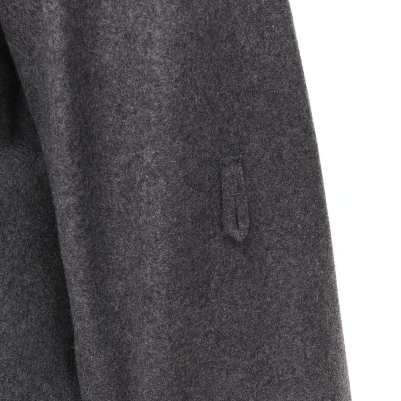 Miu Miu Grey Wool Button Coat - Image 12