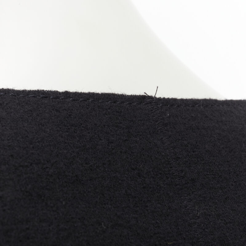 Lanvin Black Wool Fitted Coat - Image 11