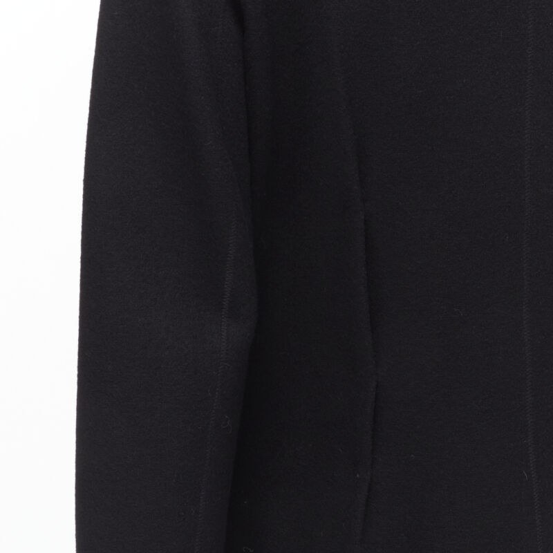 Lanvin Black Wool Fitted Coat - Image 12