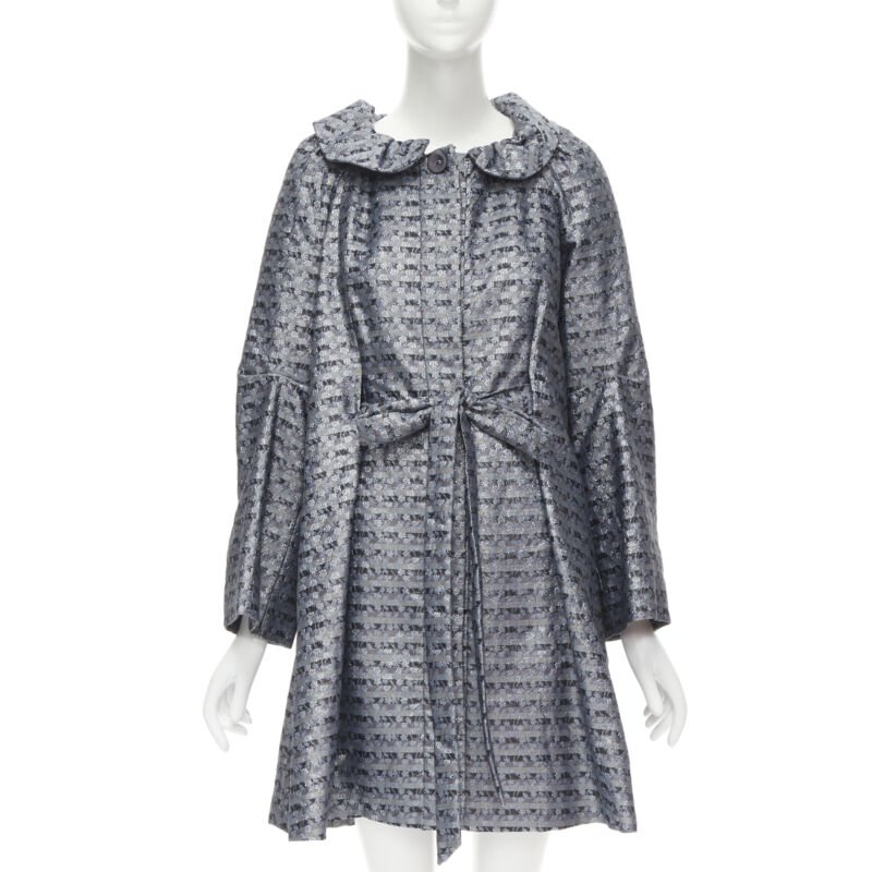 Marc Jacobs Metallic Blue Opera Coat