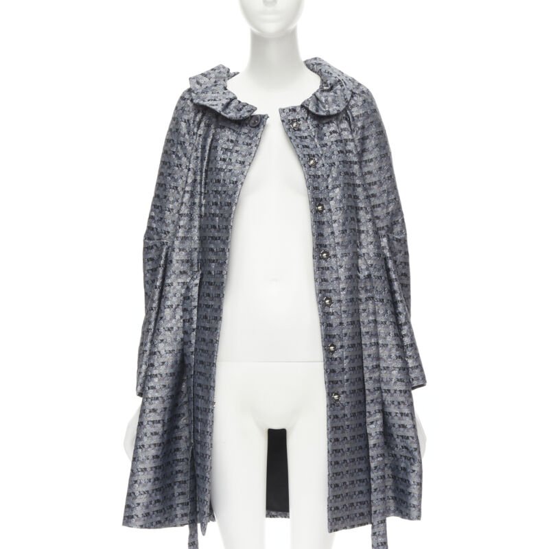 Marc Jacobs Metallic Blue Opera Coat - Image 6