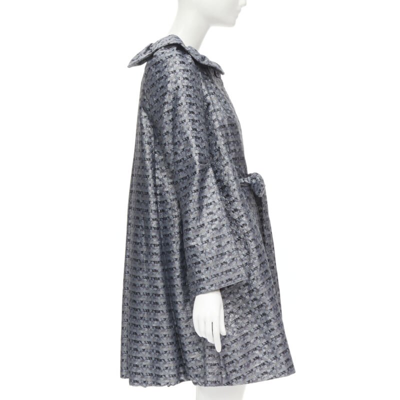 Marc Jacobs Metallic Blue Opera Coat - Side view