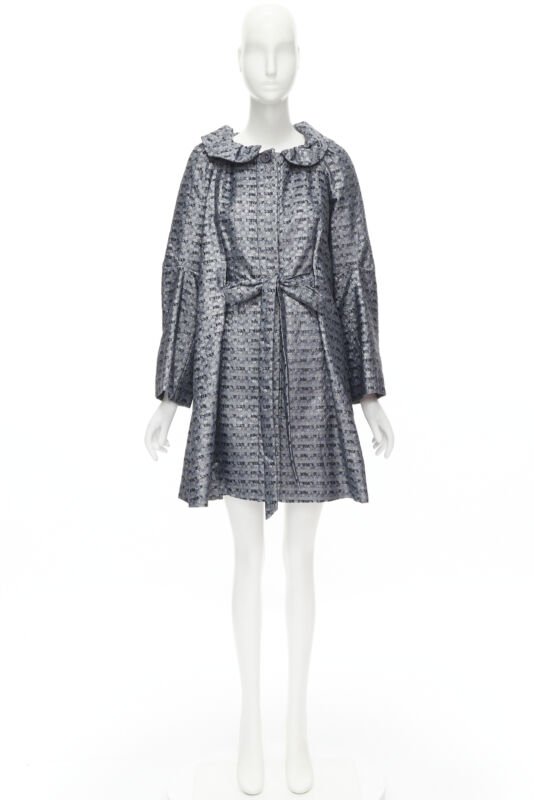 Marc Jacobs Metallic Blue Opera Coat - Image 14