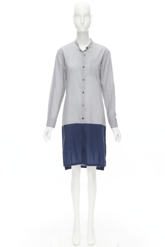 Dries Van Noten Pinstripe Shirt Dress - Image 14