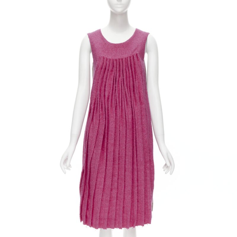 Marni Tweed Pleat Dress