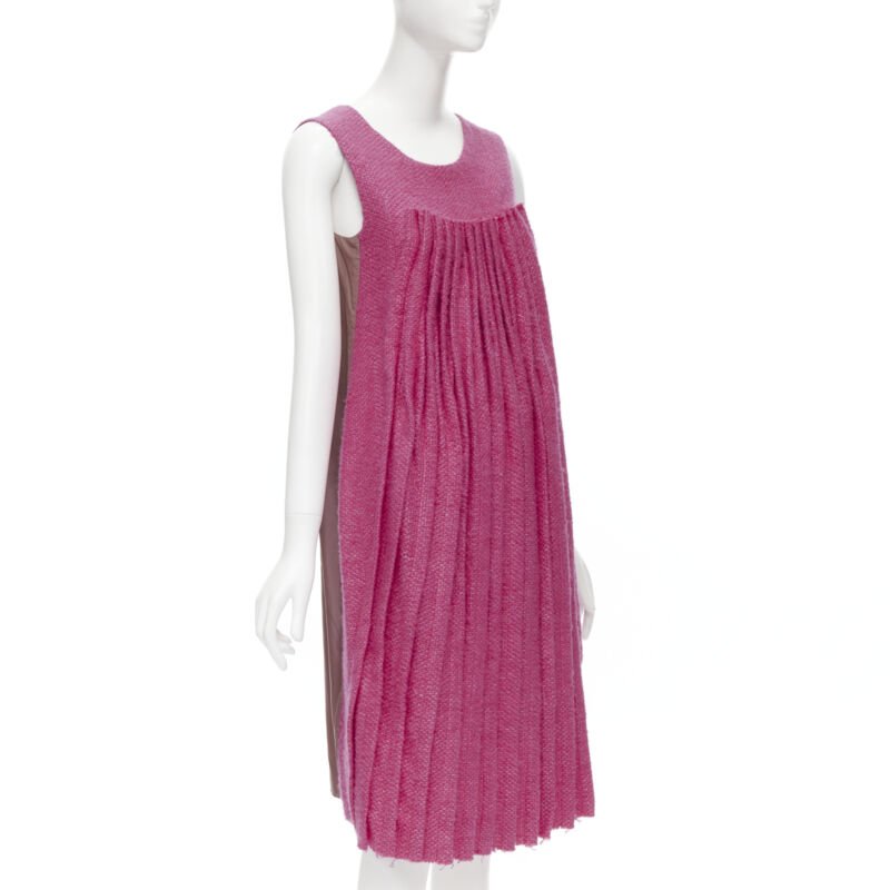 Marni Tweed Pleat Dress - Image 6