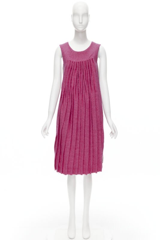 Marni Tweed Pleat Dress - Image 14