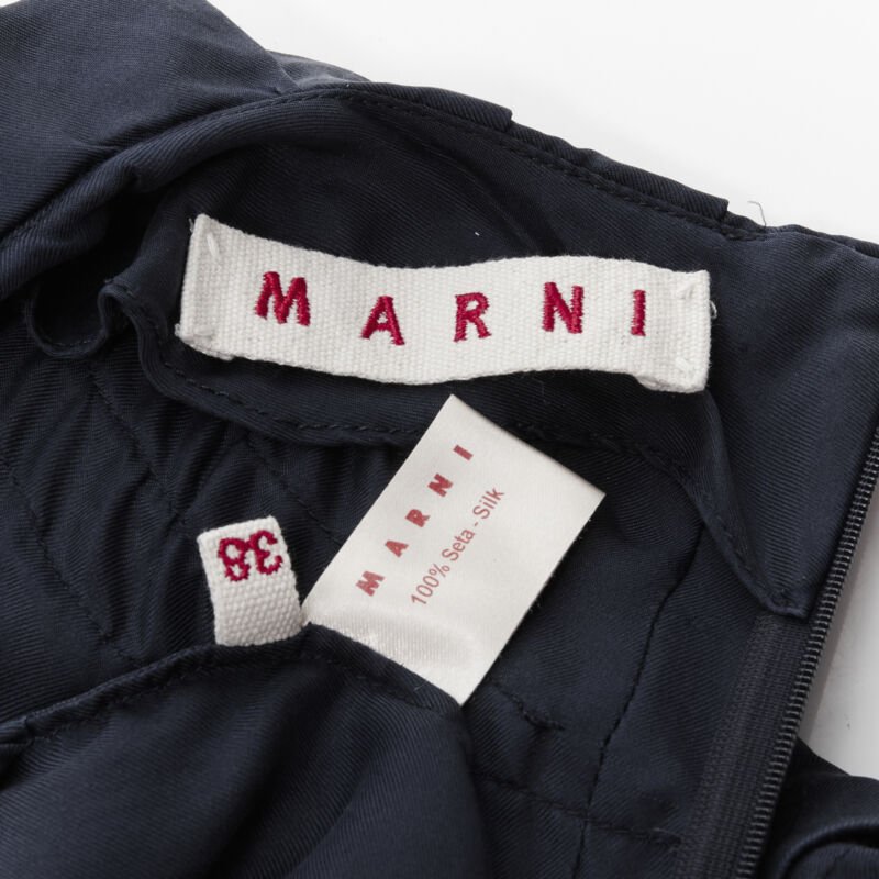 Marni Silk Ruffle Dress - Image 13