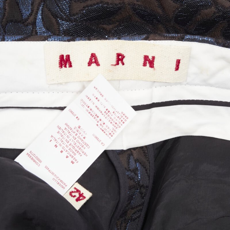 Marni Floral Jacquard Pants - Image 10