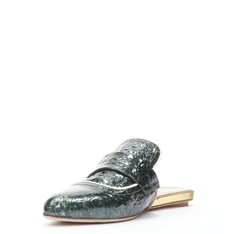 Marni Patent Point Flats - 4