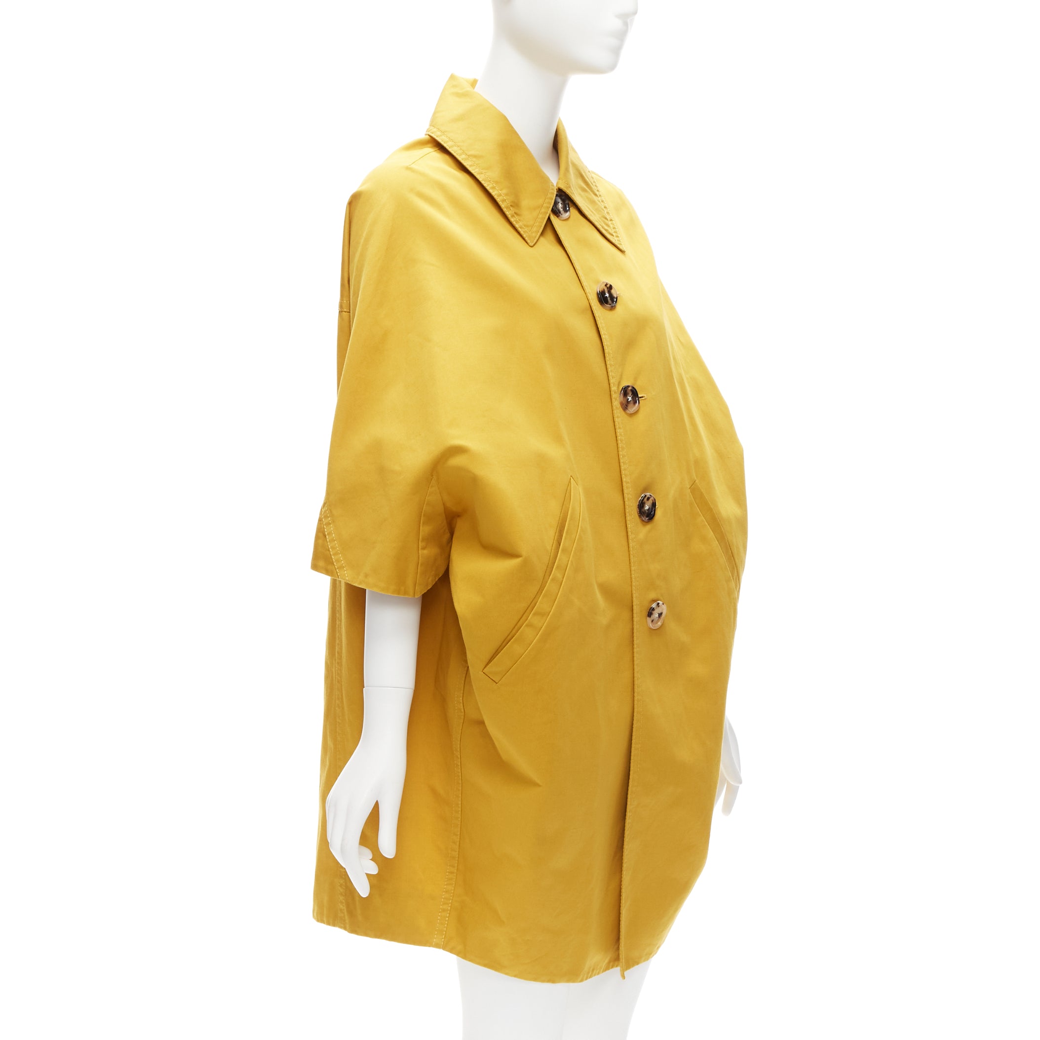 Marni Mustard Yellow Cocoon Coat