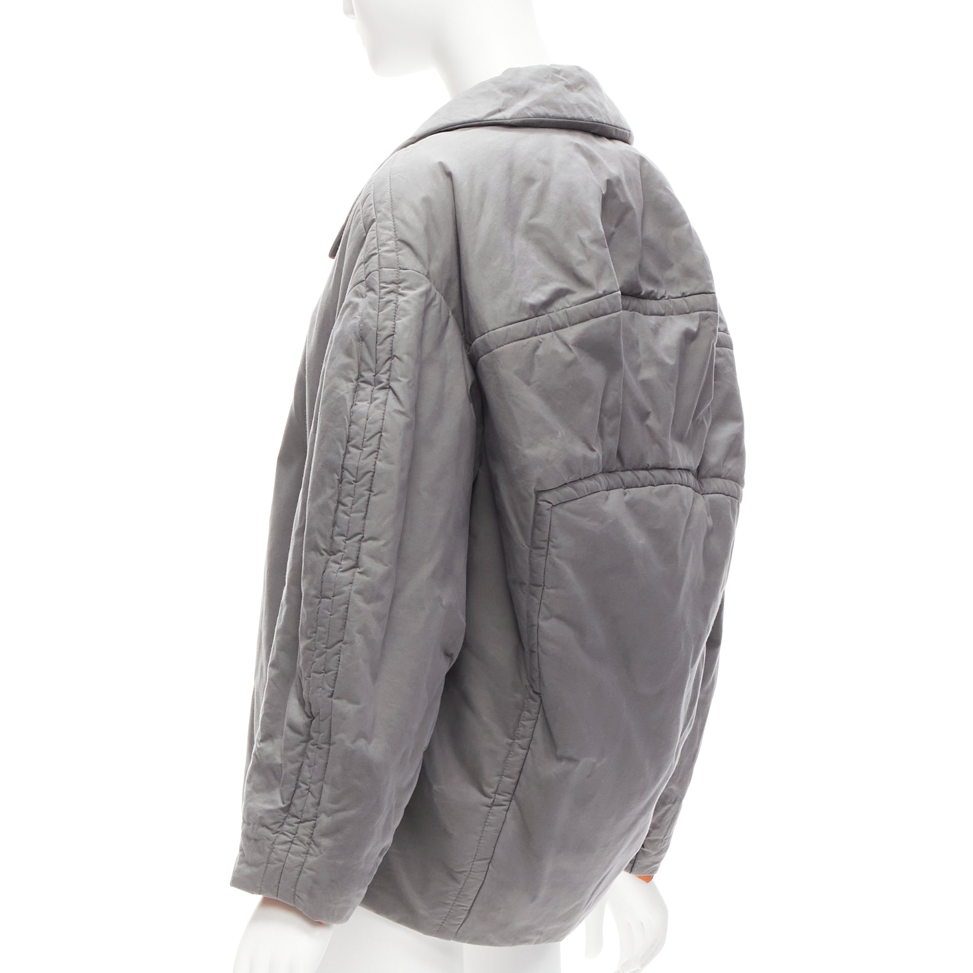 Marni Grey Padded Cocoon Jacket - Detail 1
