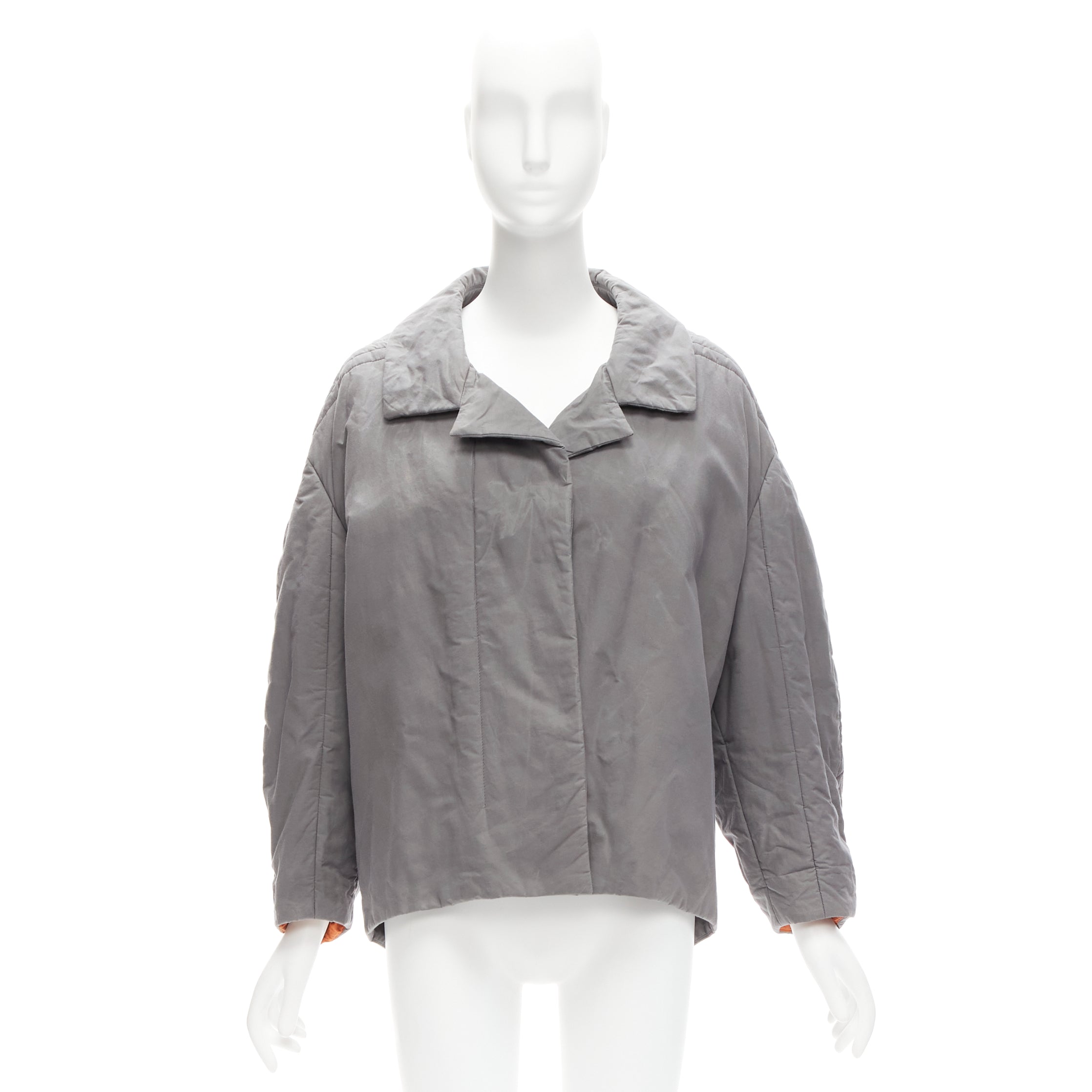 Marni Grey Padded Cocoon Jacket - Image 12
