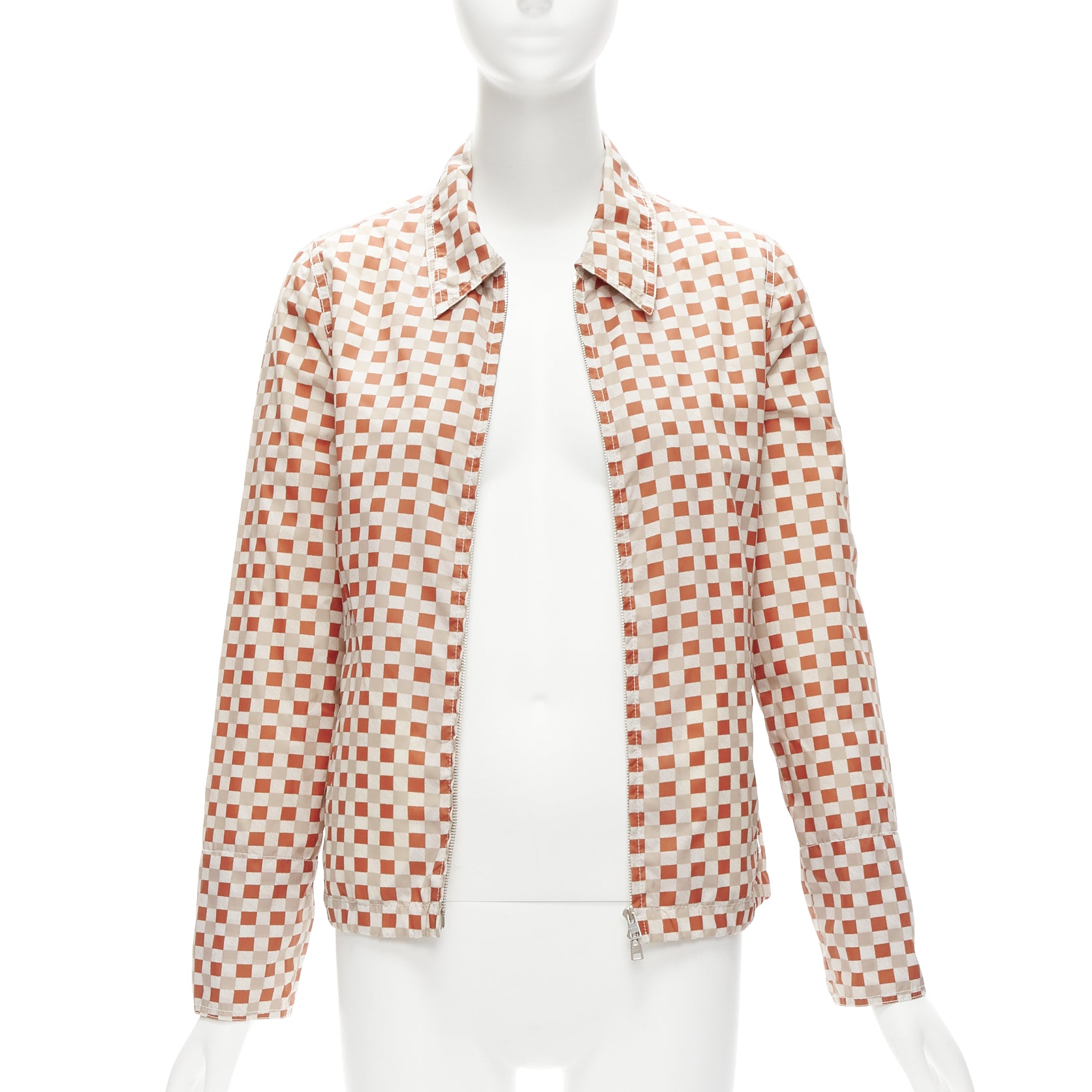 Marni Red Beige Checkerboard Jacket