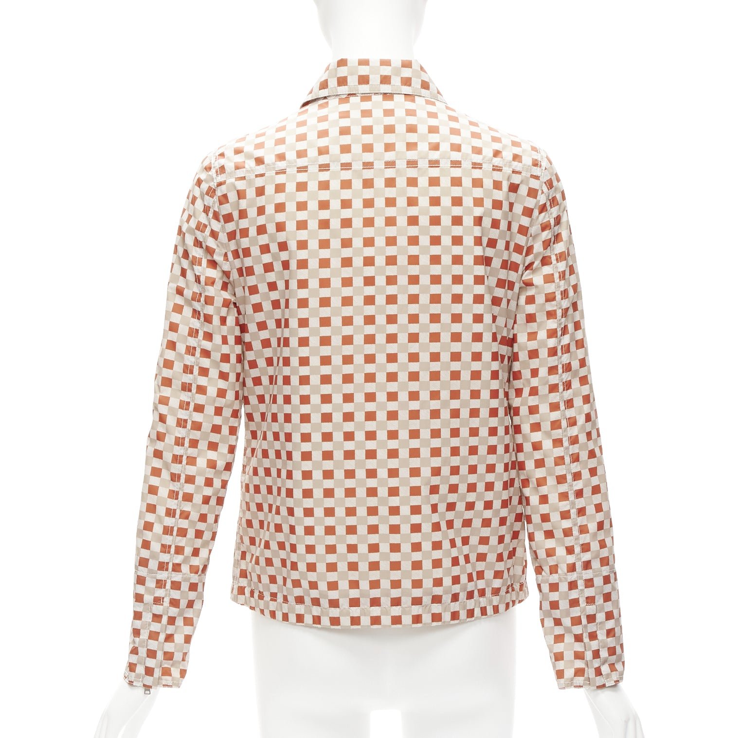 Marni Red Beige Checkerboard Jacket - Detail 1