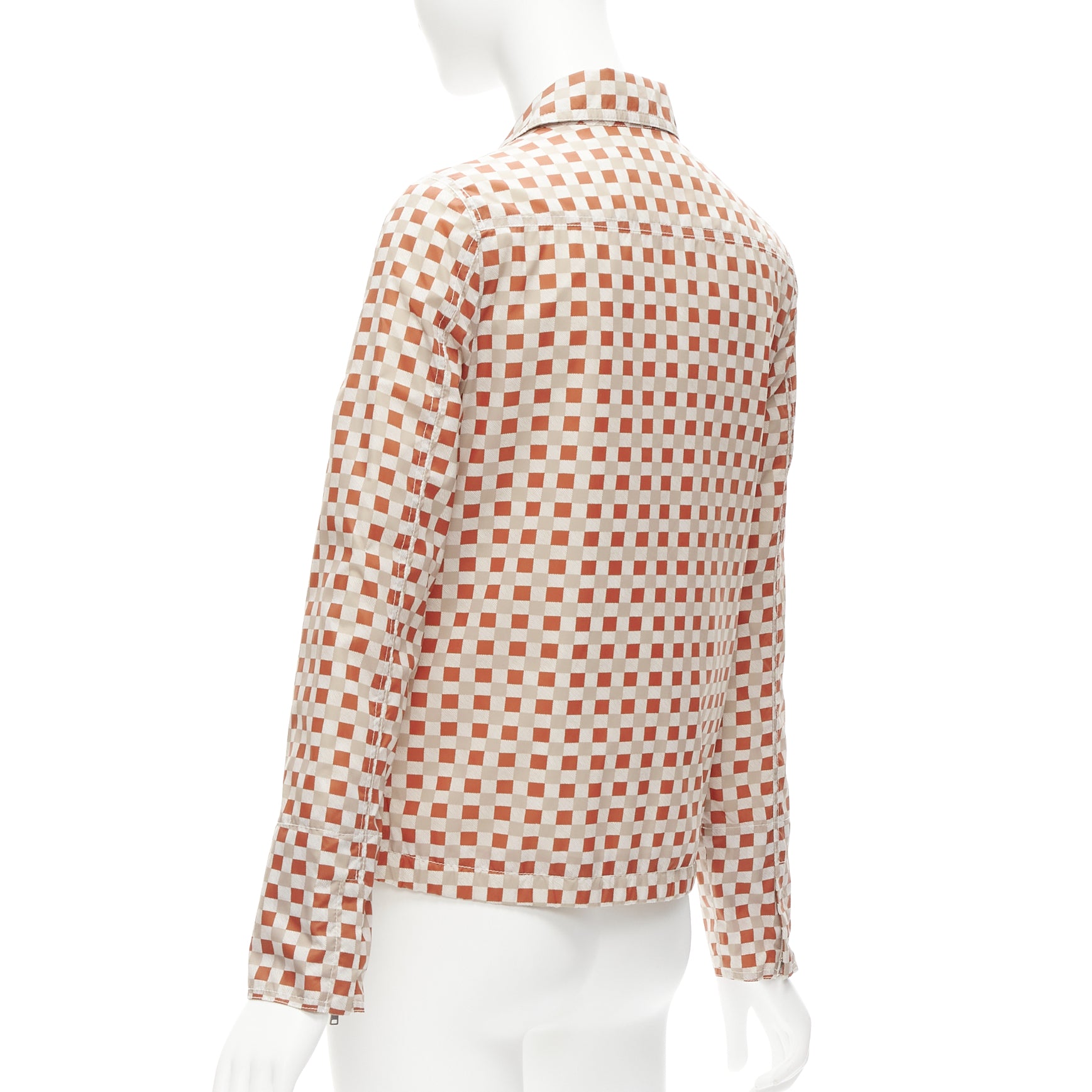 Marni Red Beige Checkerboard Jacket - Detail 2