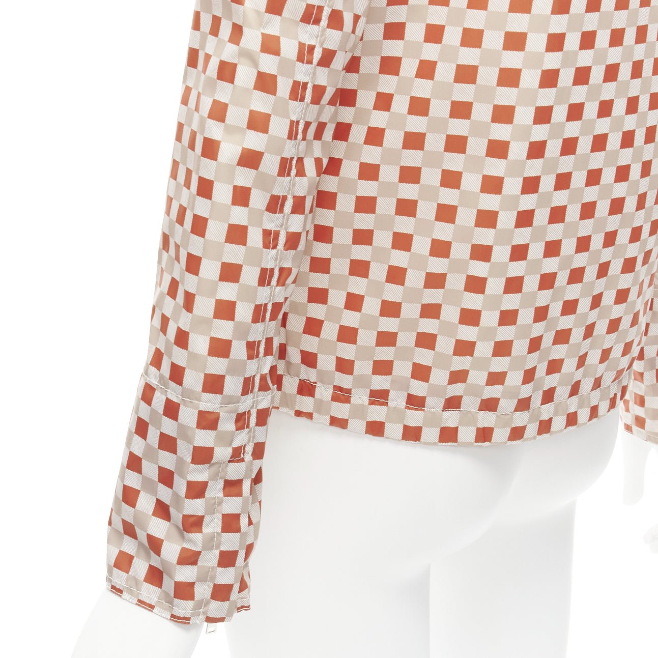Marni Red Beige Checkerboard Jacket - Image 10