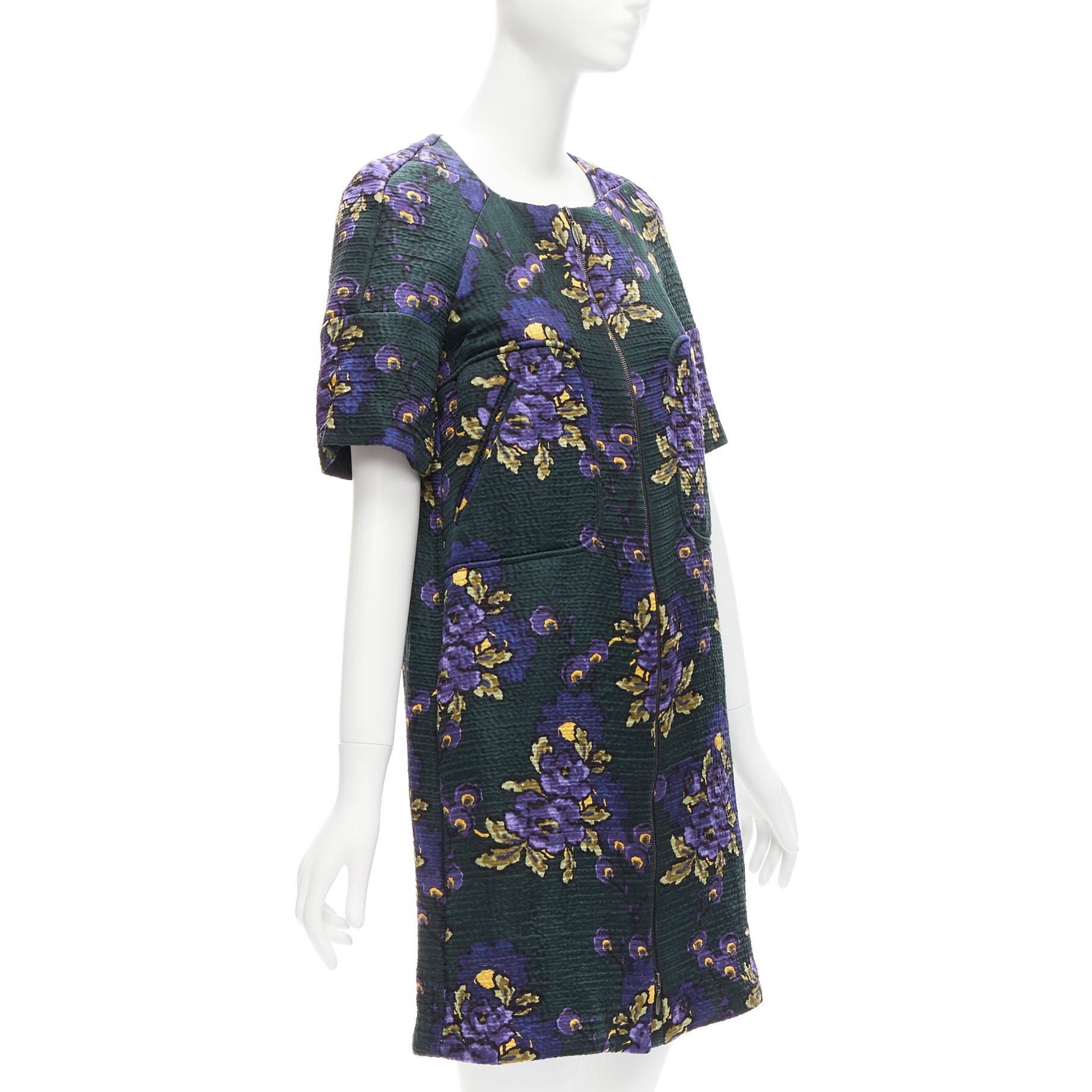 Marni Floral Cloque Dress - Image 6