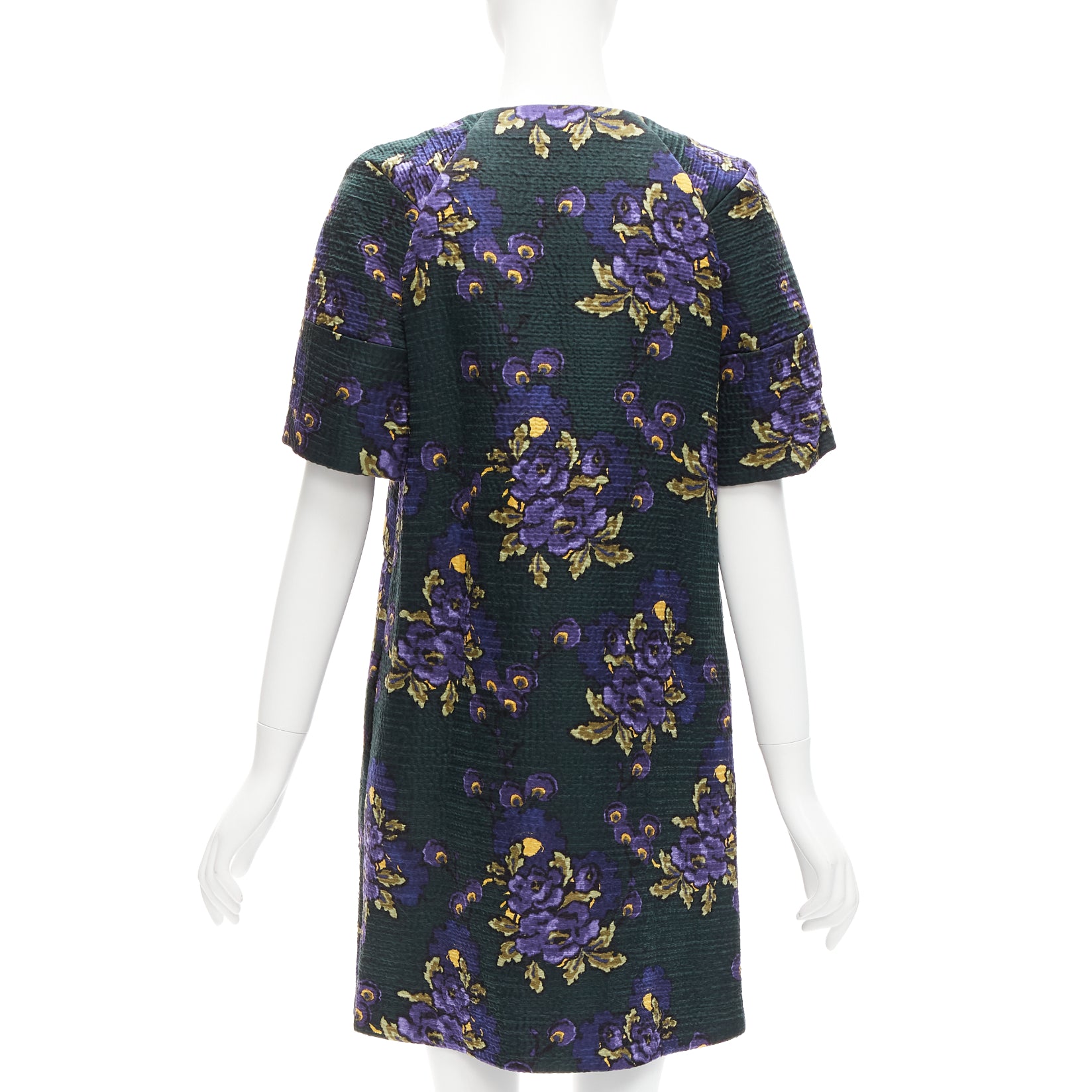 Marni Floral Cloque Dress - Side view