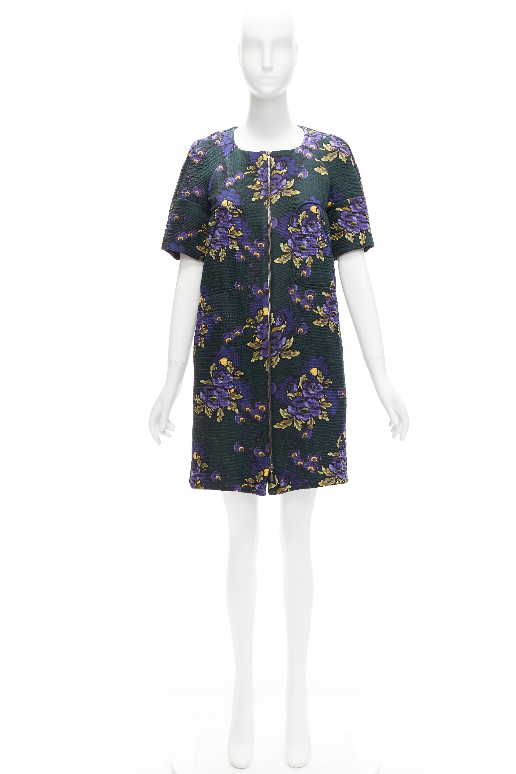 Marni Floral Cloque Dress - Image 11