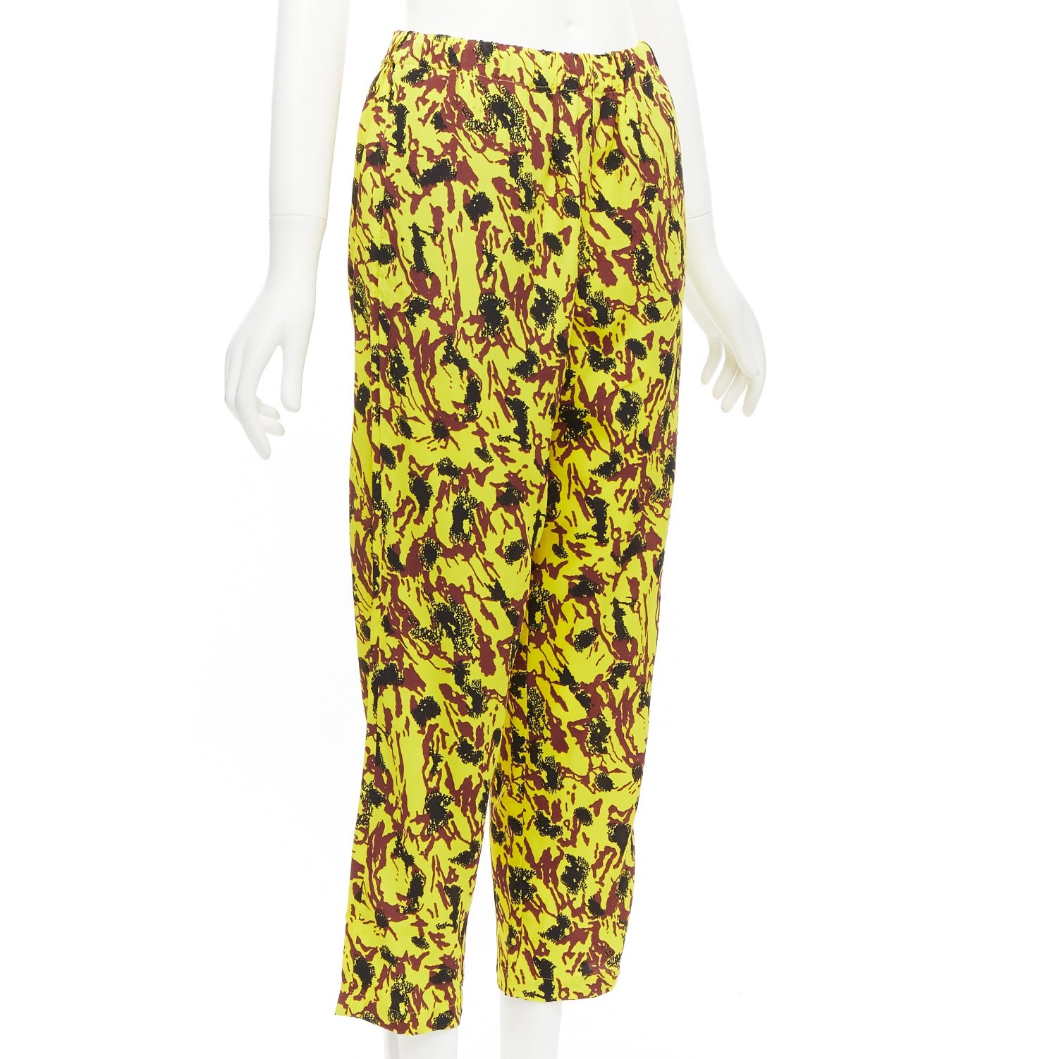 Marni Abstract Drop Pants - Back view