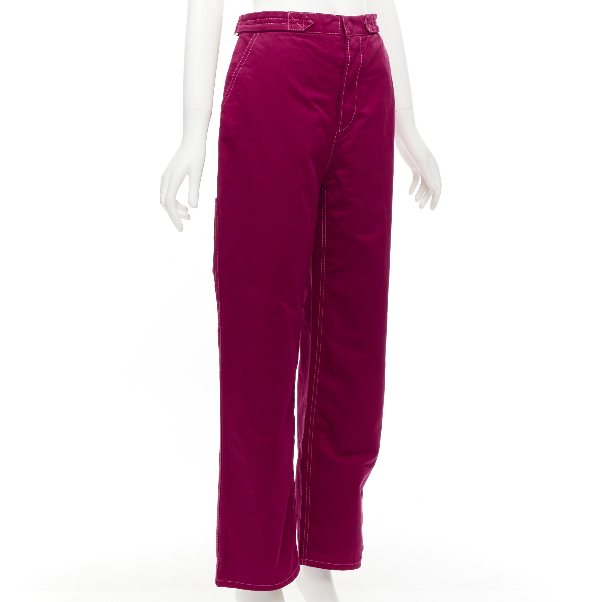 Marni Topstitch Wide Pants - Image 6