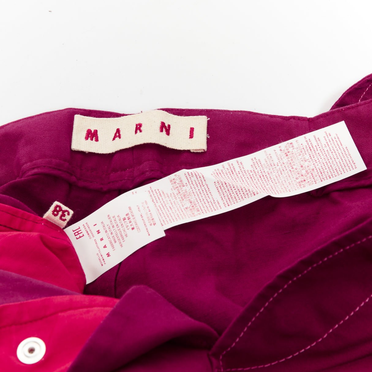 Marni Topstitch Wide Pants - Image 10