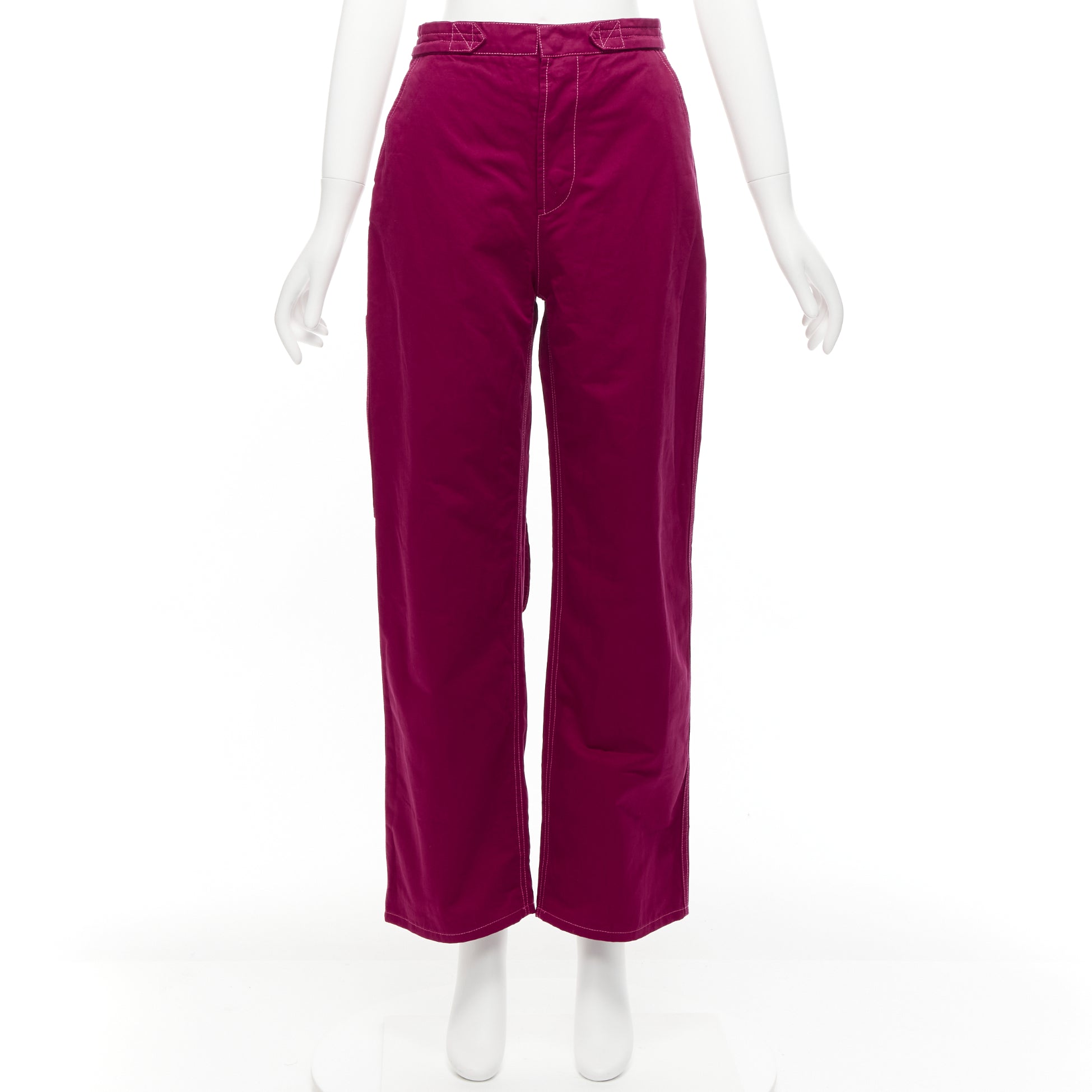 Marni Topstitch Wide Pants - Image 11