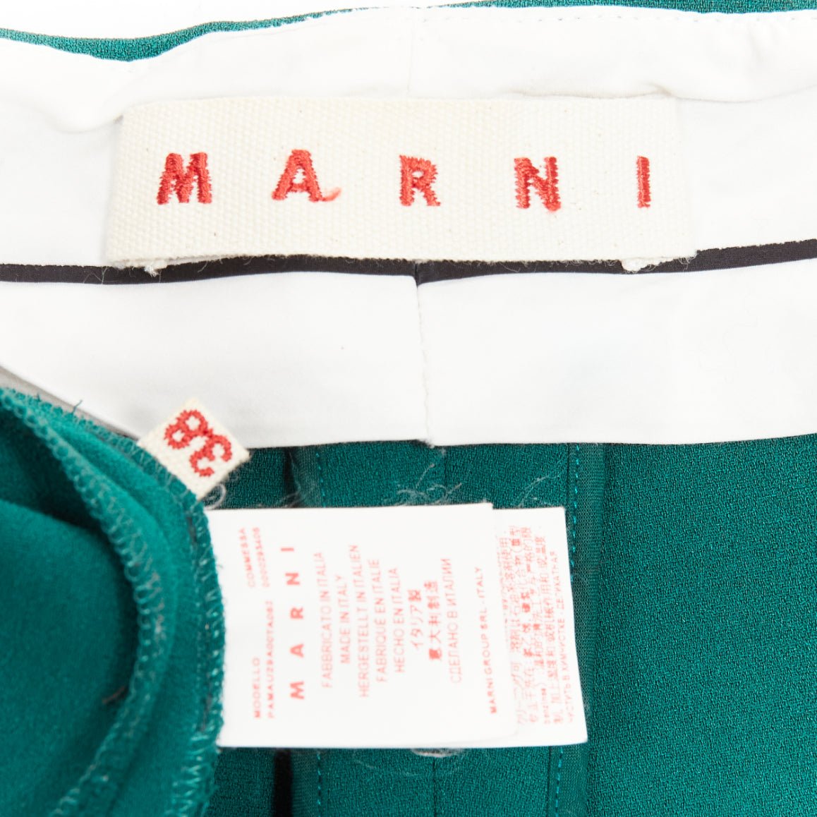 Marni Green Stirrup Pants - Image 10