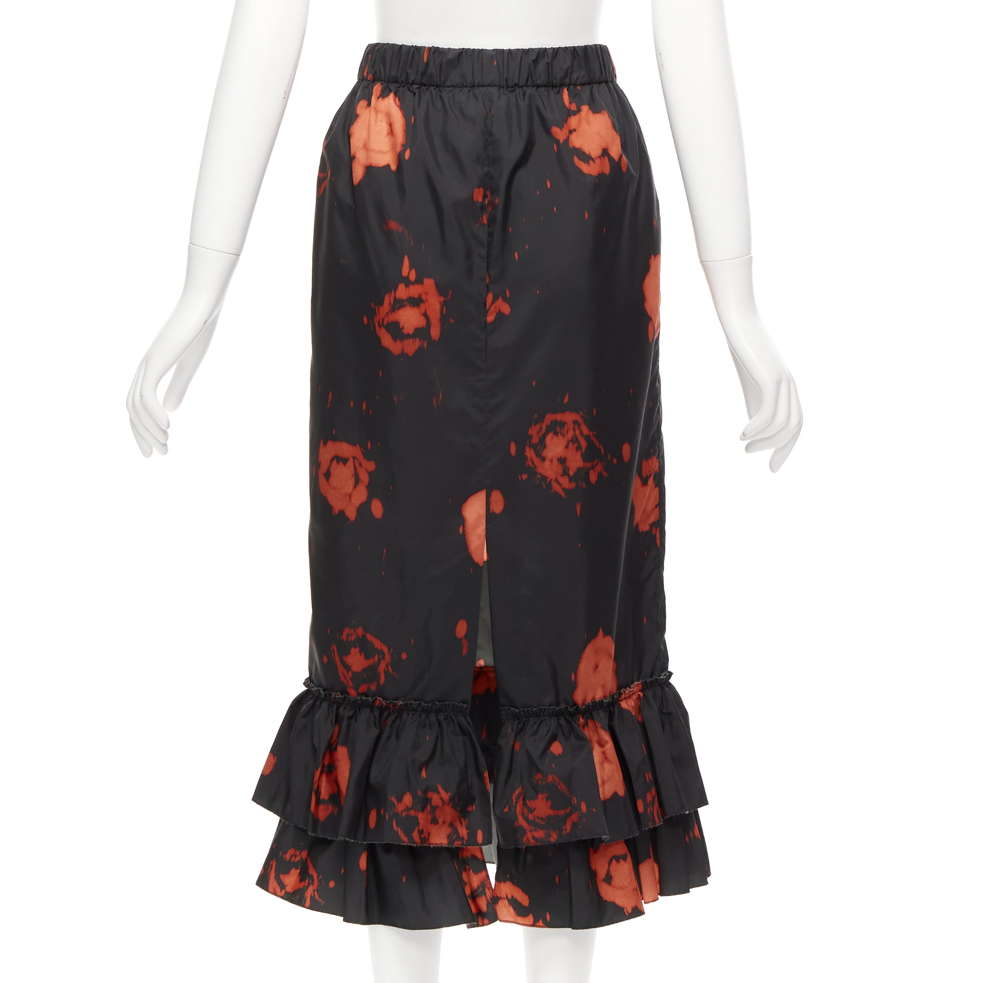 Marni Splatter Ruffle Skirt - Side view