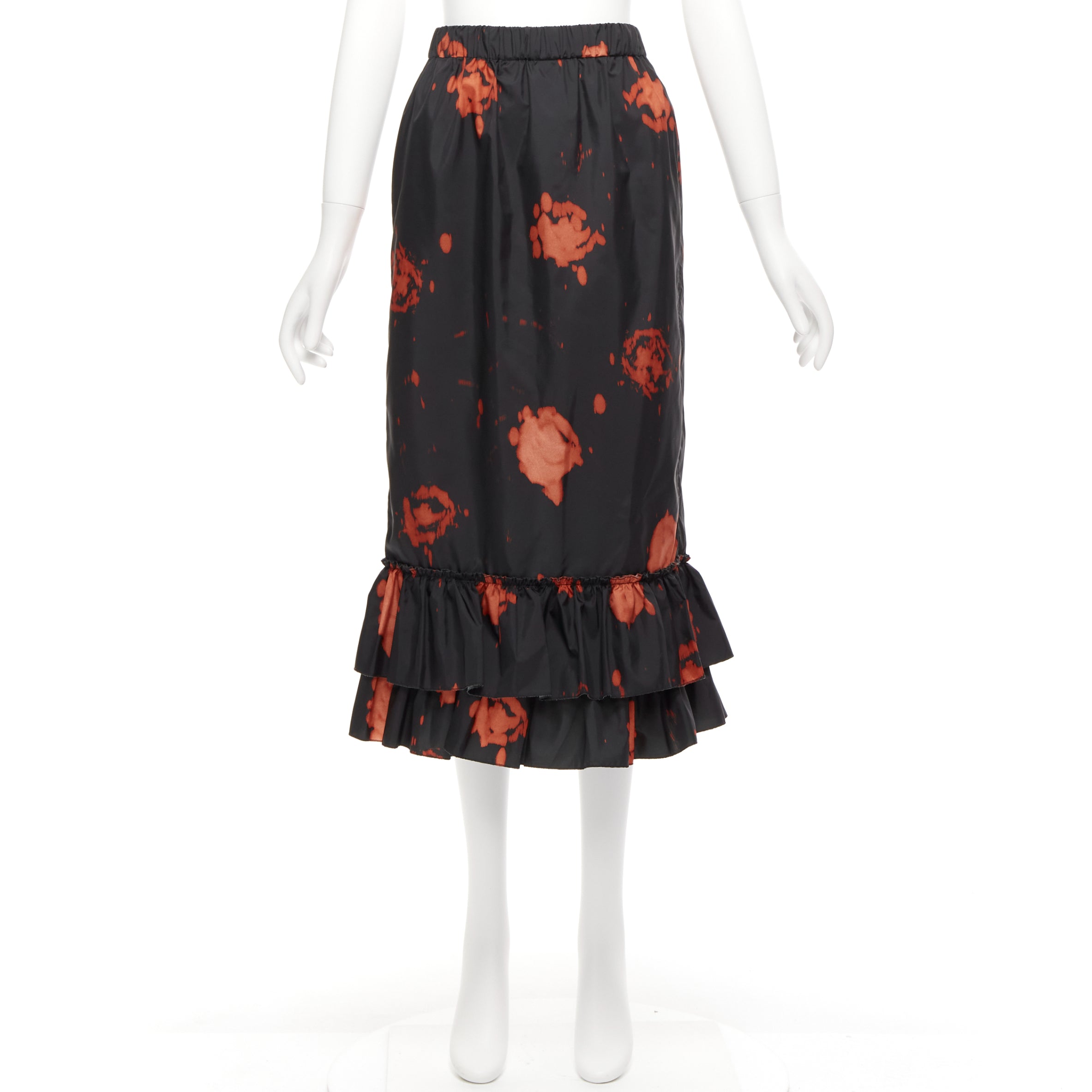 Marni Splatter Ruffle Skirt - Image 11