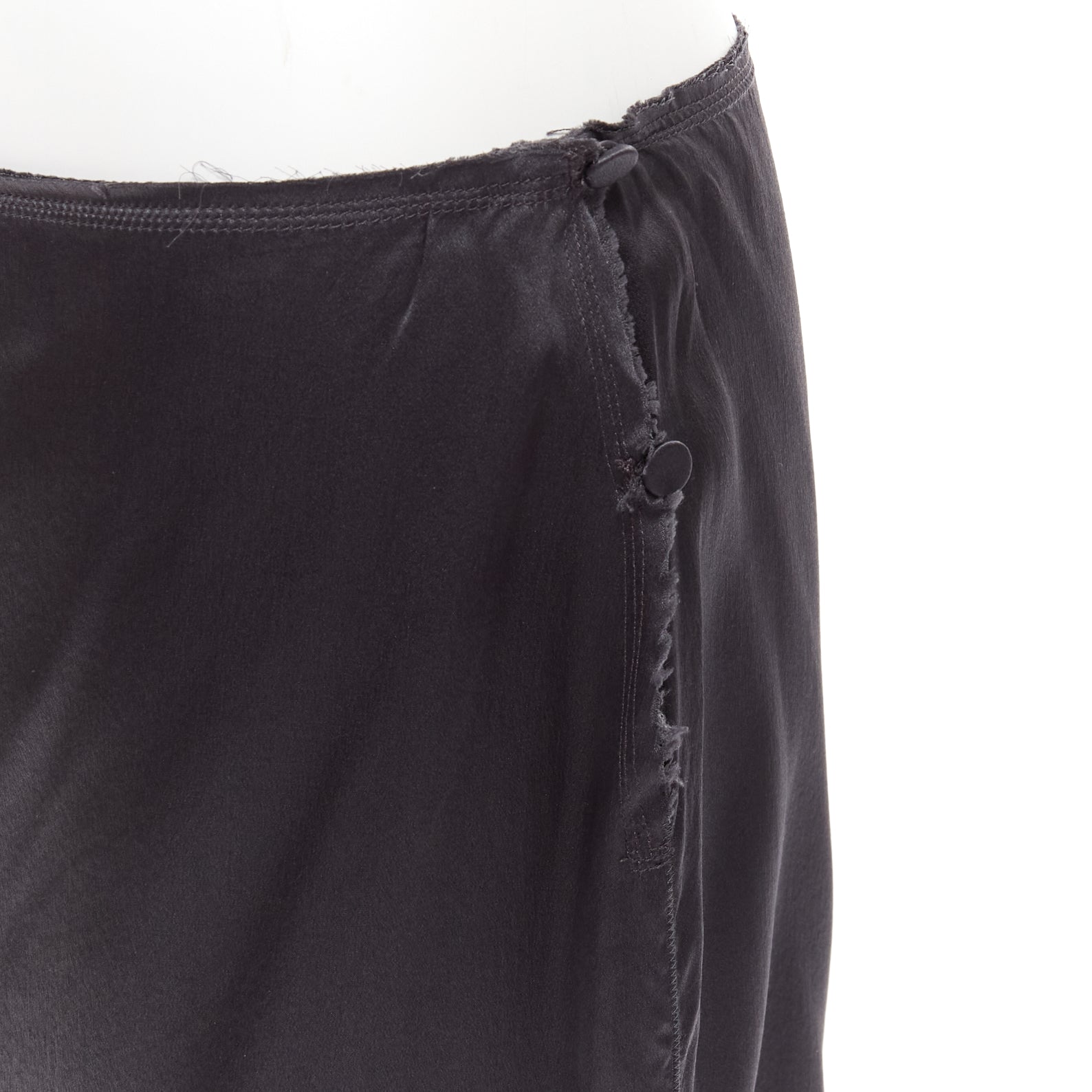 Lanvin Raw Edge Silk Skirt - Detail 2