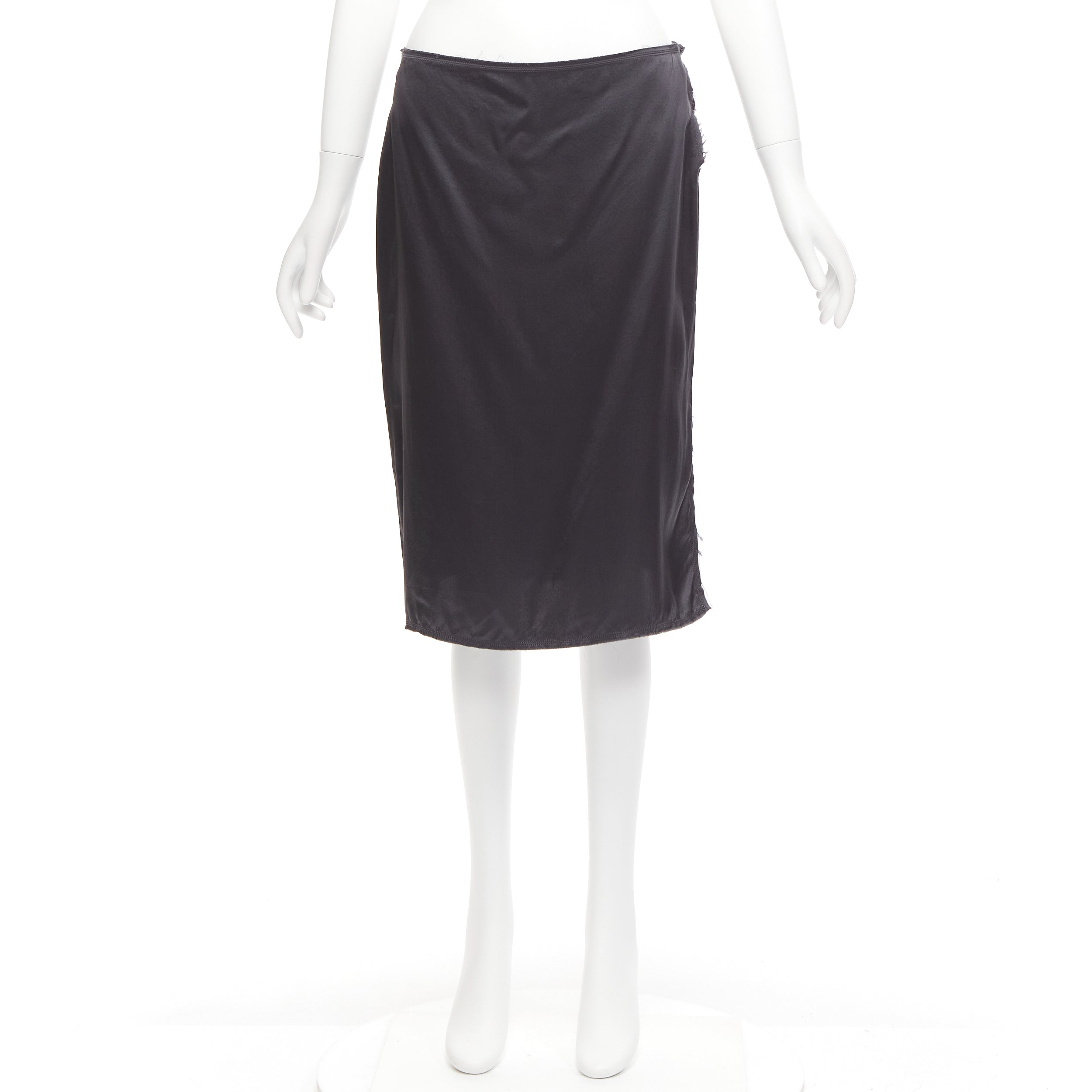 Lanvin Raw Edge Silk Skirt - Image 11