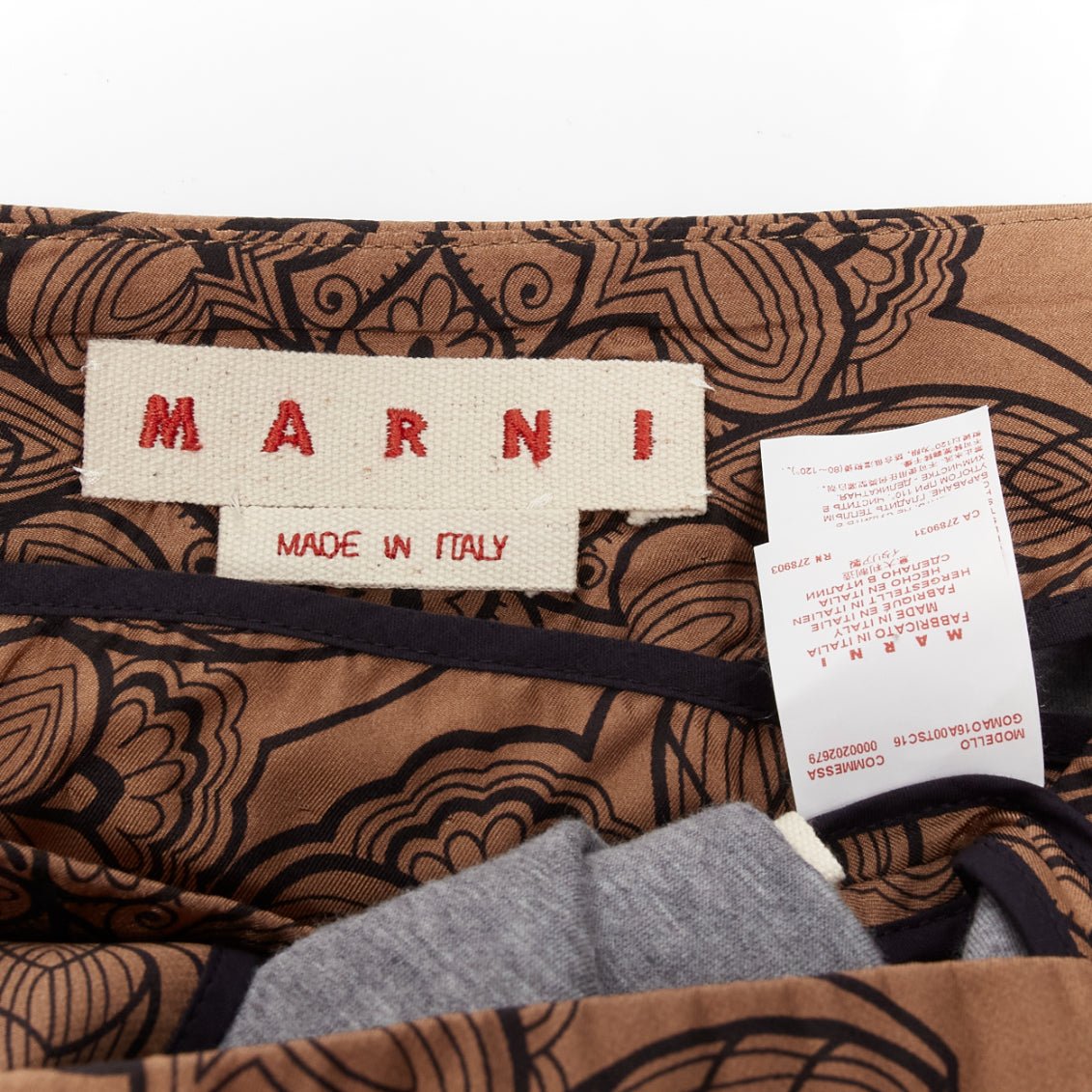 Marni Floral Jersey Skirt - Image 10