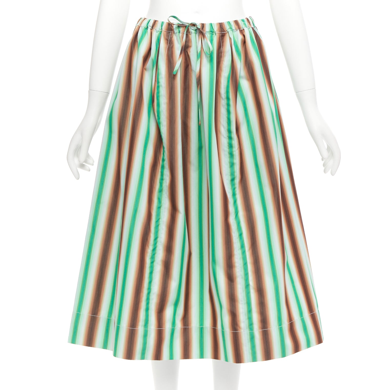 Marni Striped Parachute Skirt