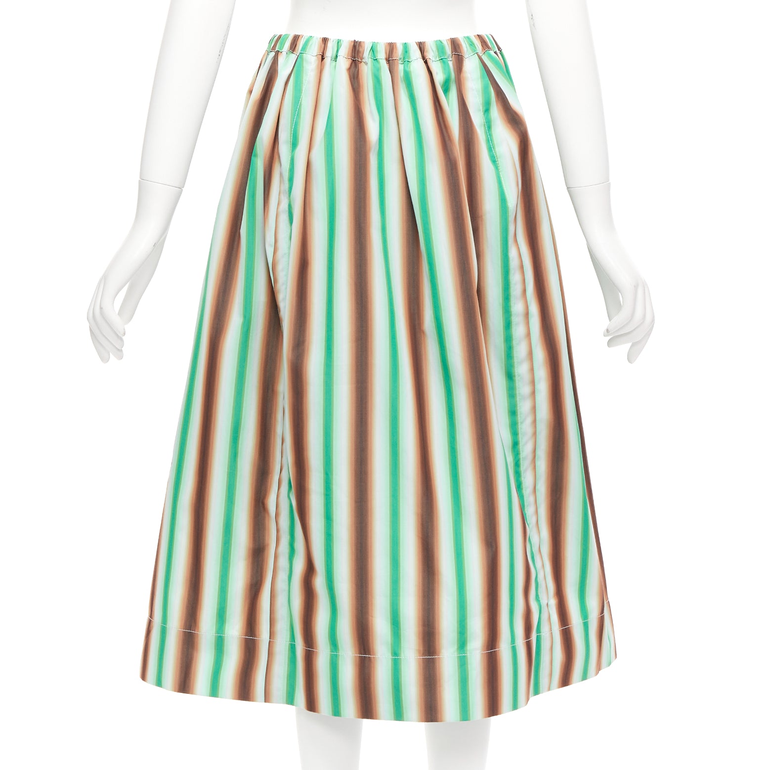 Marni Striped Parachute Skirt - Side view