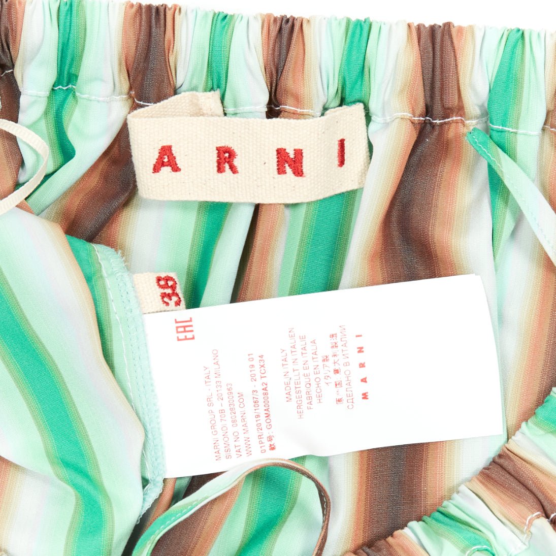 Marni Striped Parachute Skirt - Image 10