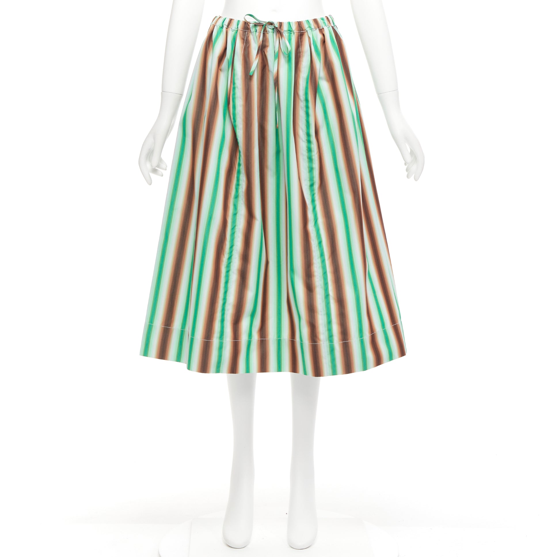 Marni Striped Parachute Skirt - Image 11