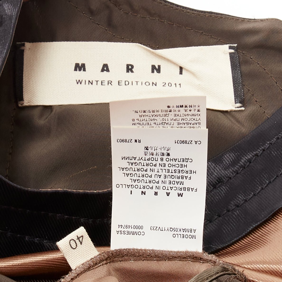 Marni Satin Colorblock Dress - Image 10