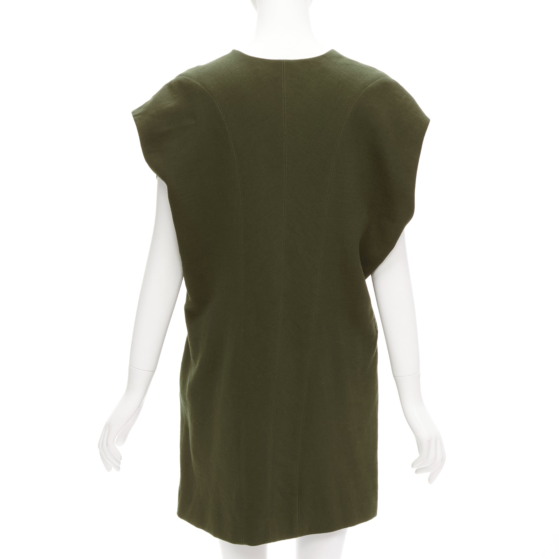 Marni Olive Mini Dress - Side view