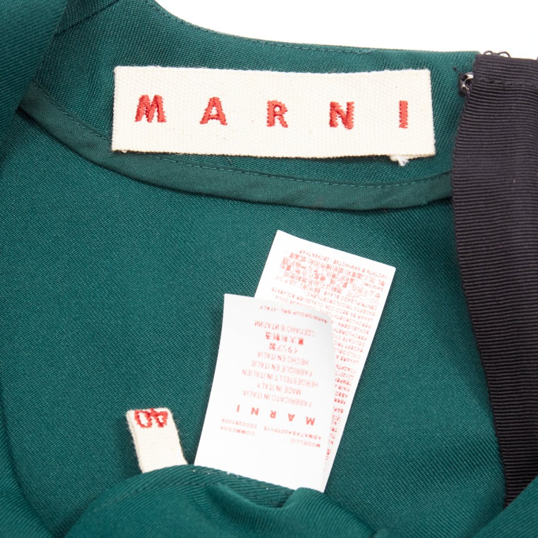 Marni Twill Pleat Dress - Image 10