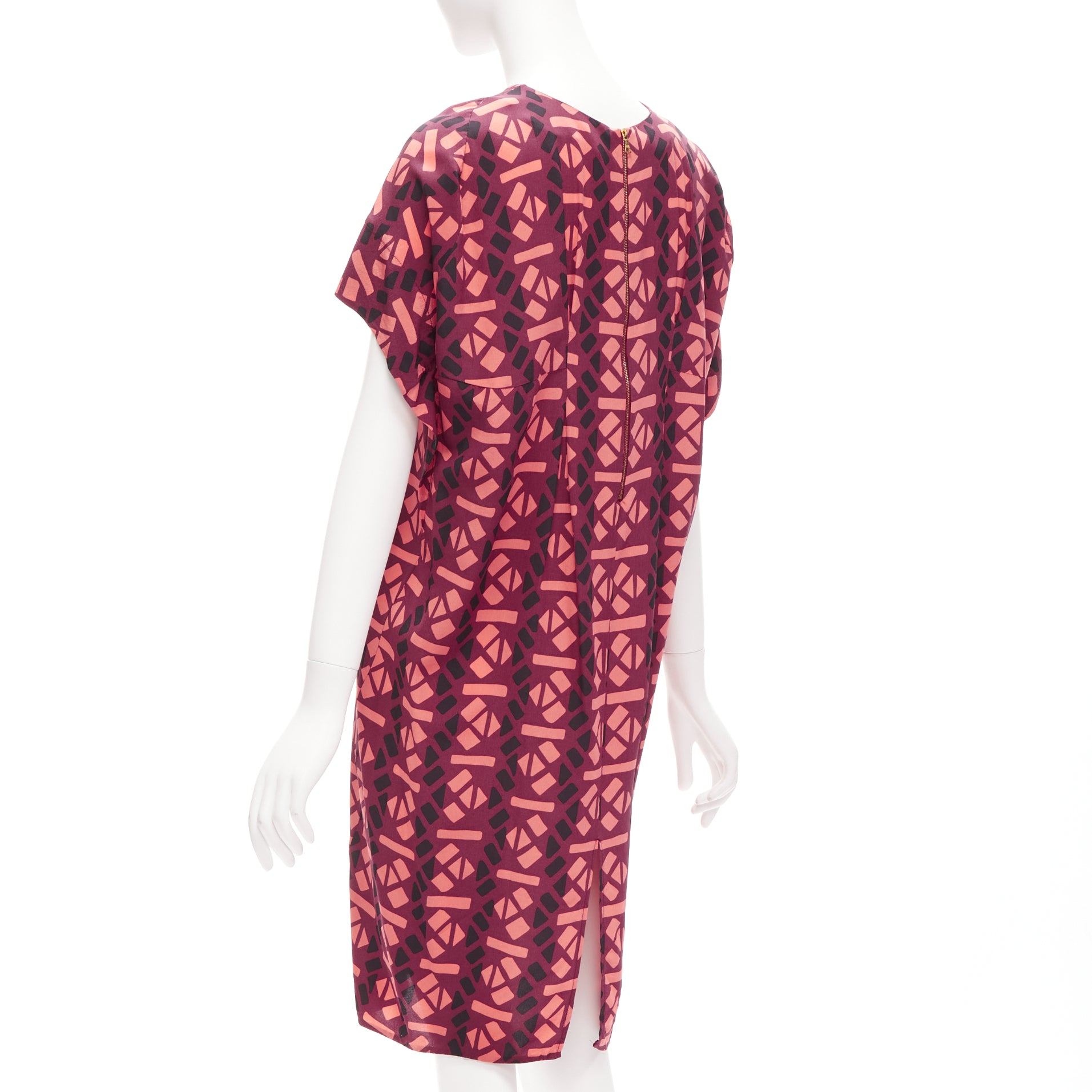Marni Geometric Cap Dress - Back view