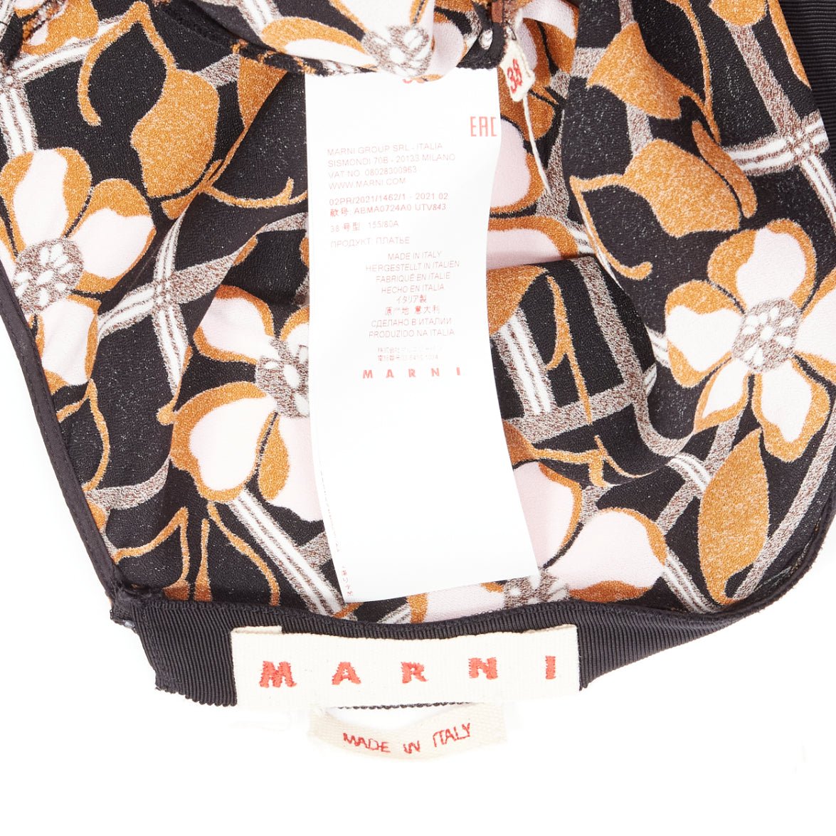 Marni Flower V-Neck Dress - Image 10