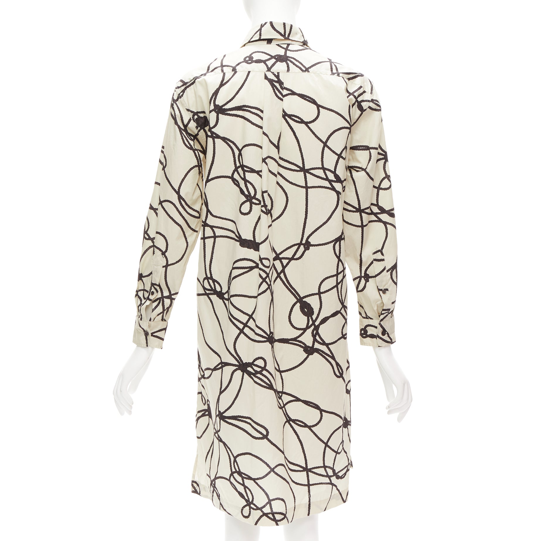 Dries Van Noten Rope Print Shirt Dress - Side view