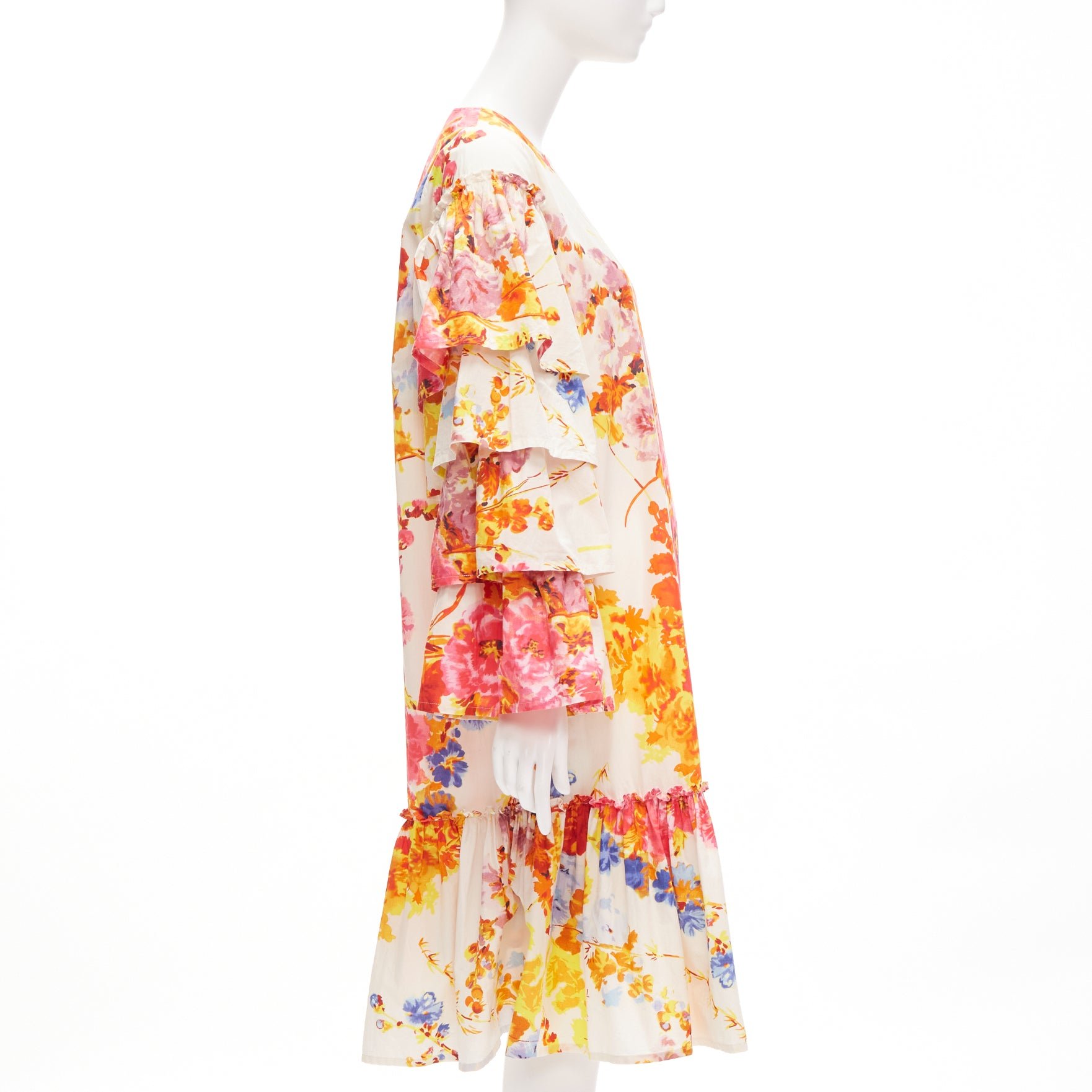 Dries Van Noten Floral Ruffle Dress - 4