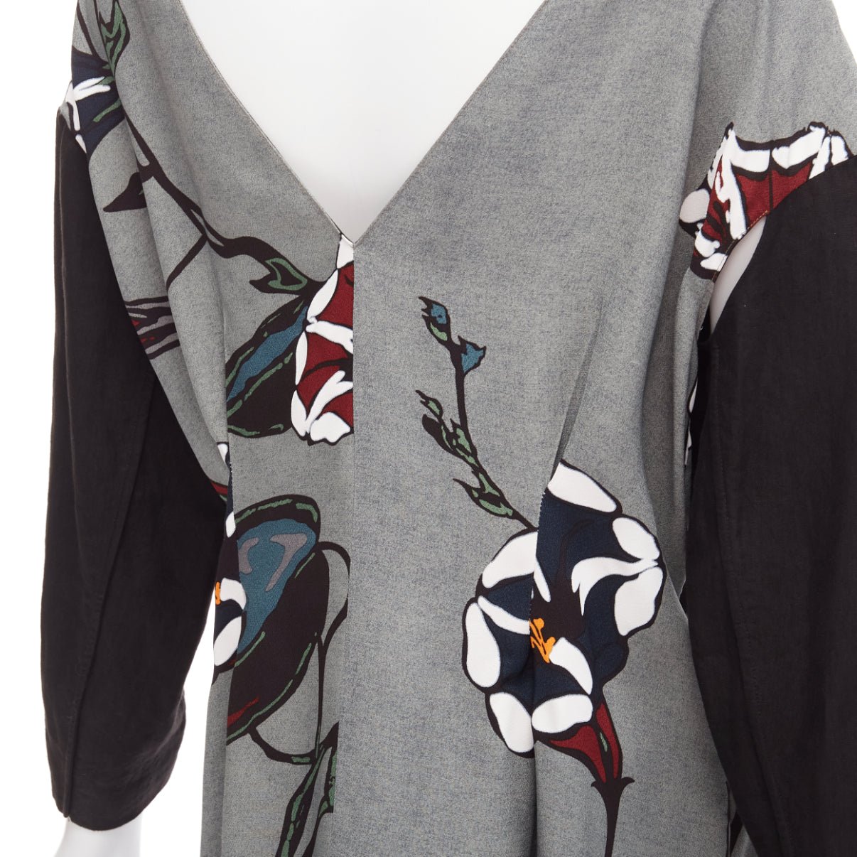 Marni Floral Dropped Dress - Back view